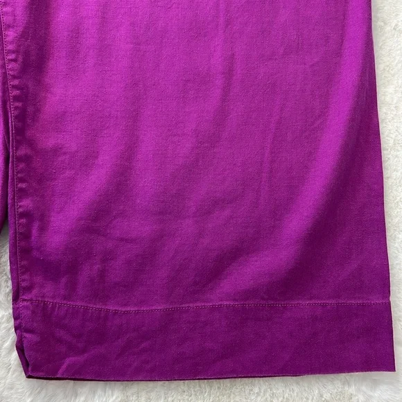 MAEVE ANTHROPOLOGIE The Colette Linen Pants Cropped High Rise Wide Leg Plus 22W - Picture 15 of 17